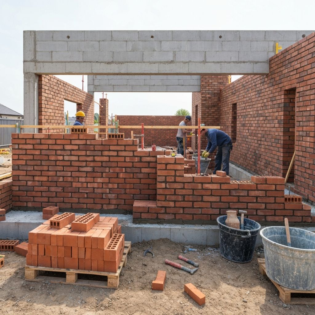 Professional brickwork construction