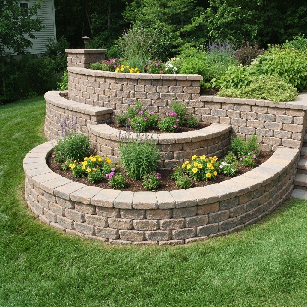 Curved Retaining Wall